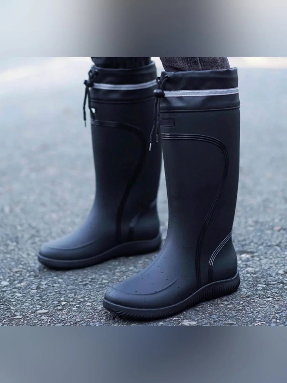 Men’s size 9 (EUR sz 42) Rain Boots, Comfort Lightweight Gardening Fishing Boots